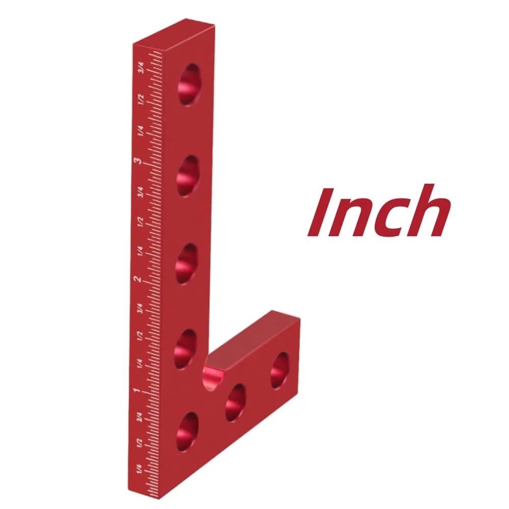 Precízny hliníkový stolársky uholník 90°