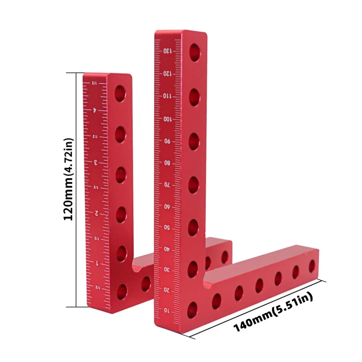 L-klip na upnutie dreva pod uhlom 90°, 120/140 mm