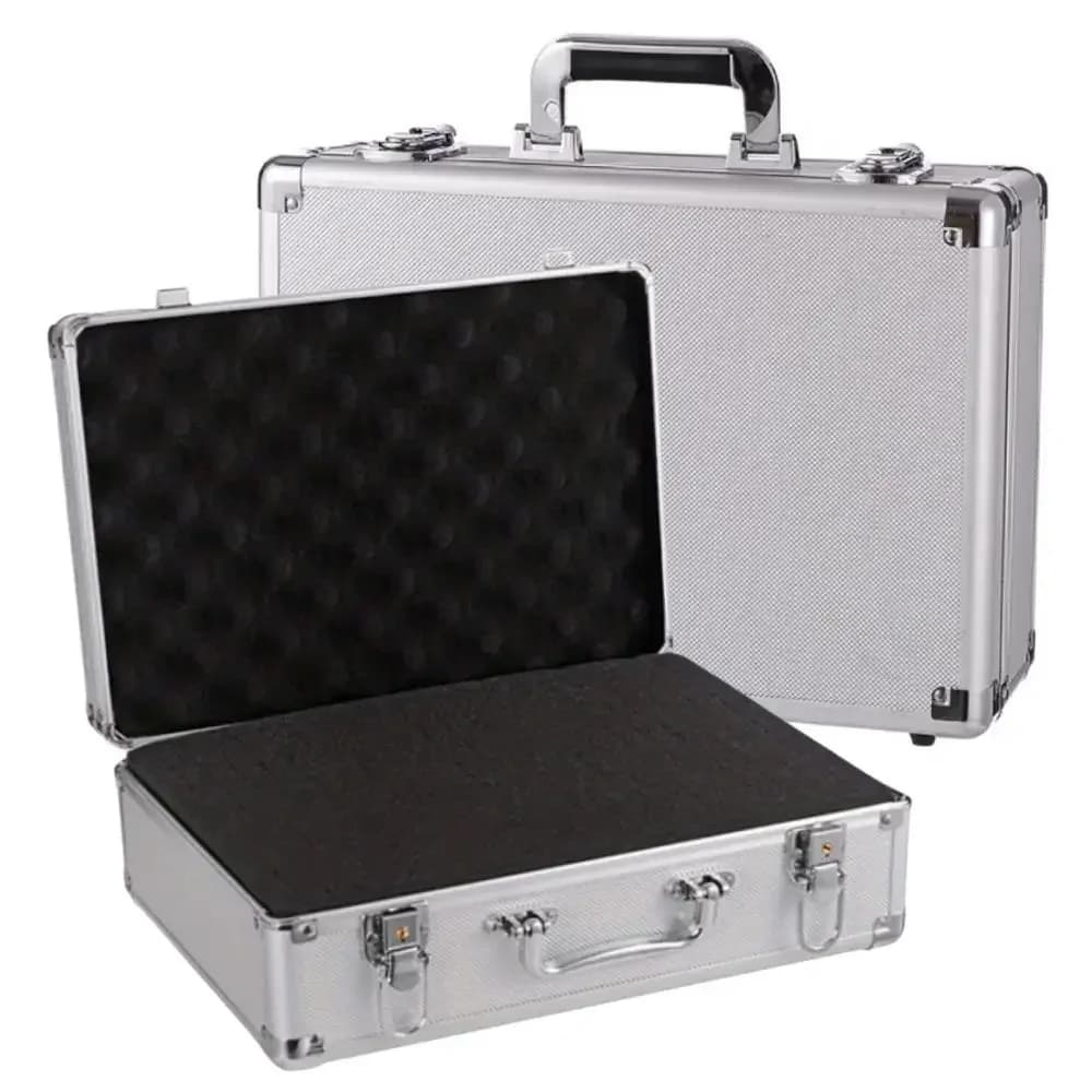 Prenosný hliníkový nárazuvzdorný kufrík na náradie