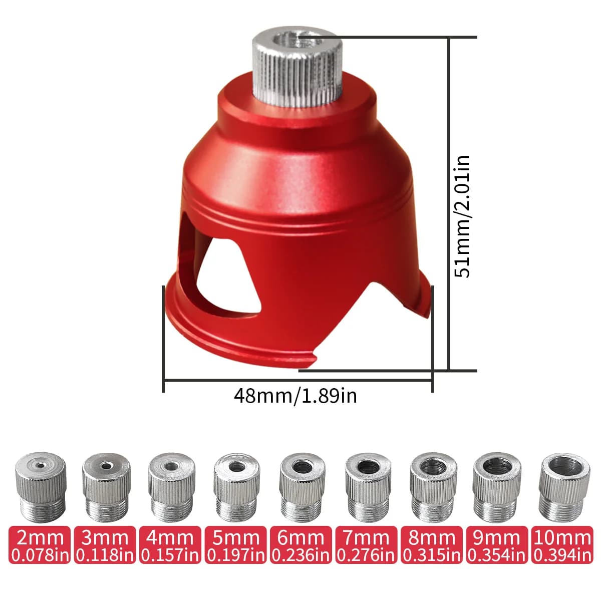 Zvislý vodiaci kit na kolíkovanie, 2-10 mm