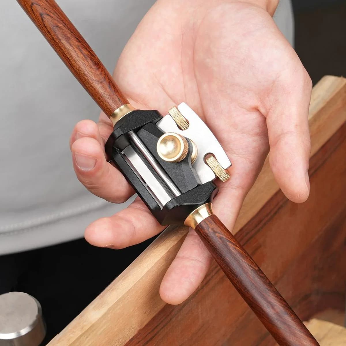 Nastaviteľný hliníkový mini hoblík / spokeshave
